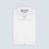 View 1 of product Tailored Fit Two-Fold 120 White Cotton Shirt with Kent Collar and Double Cuffs