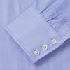 View 3 of product Blue Herringbone Regular Fit Shirt With Kent Collar