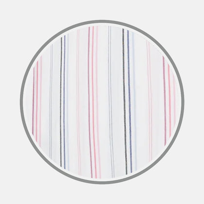 Pink and Blue Multi Stripe Fabric