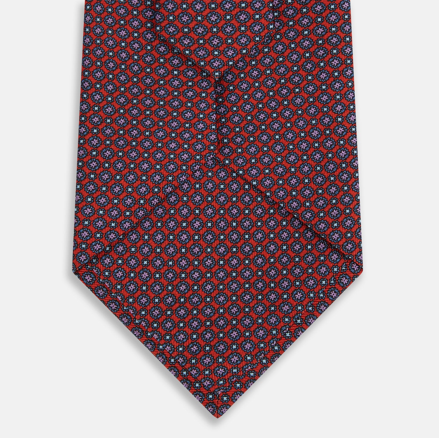 View 3 of product Red Multi-Floral Silk Tie