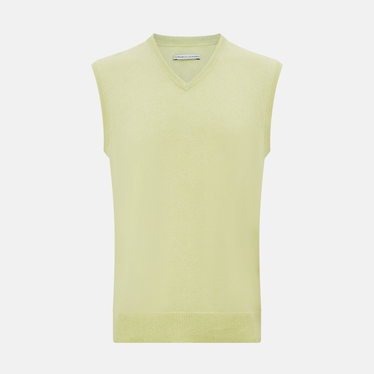 View 1 of product Melon Green V-neck Cashmere Vest