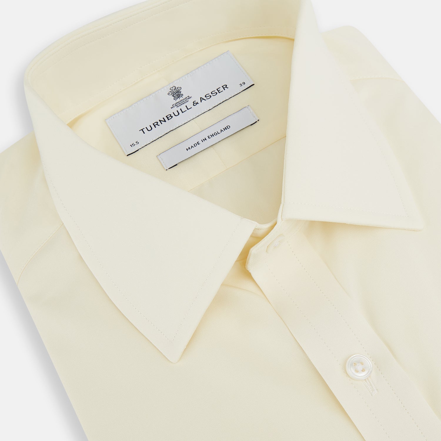 View 2 of product Cream Cotton Shirt with T&A Collar and Double Cuffs
