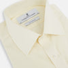 Cream Cotton Shirt with T&A Collar and Double Cuffs