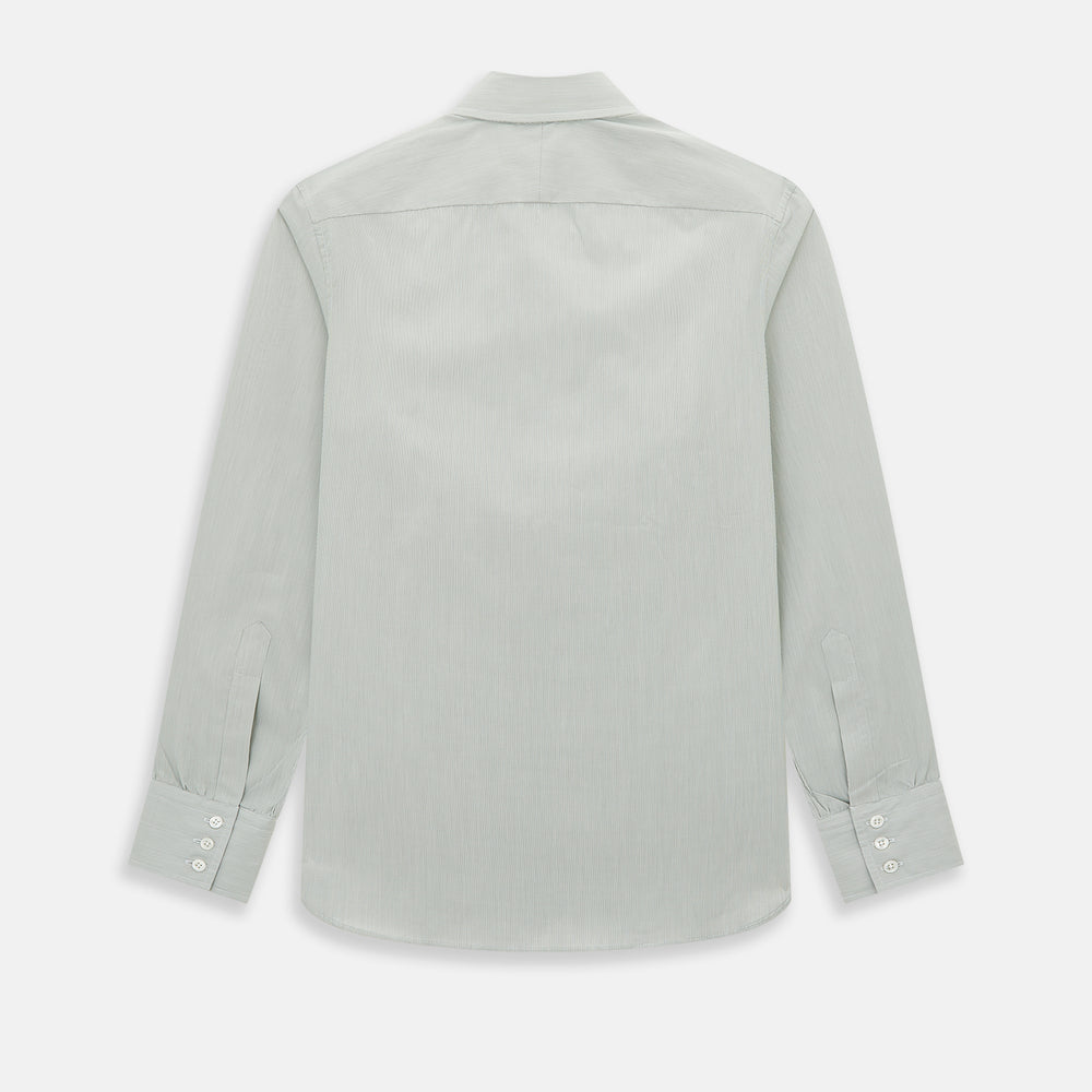 Dark Green Hairline Stripe Westminster Shirt