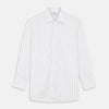 View 1 of product Black Fine Stripe Cotton Regular Fit Mayfair Shirt