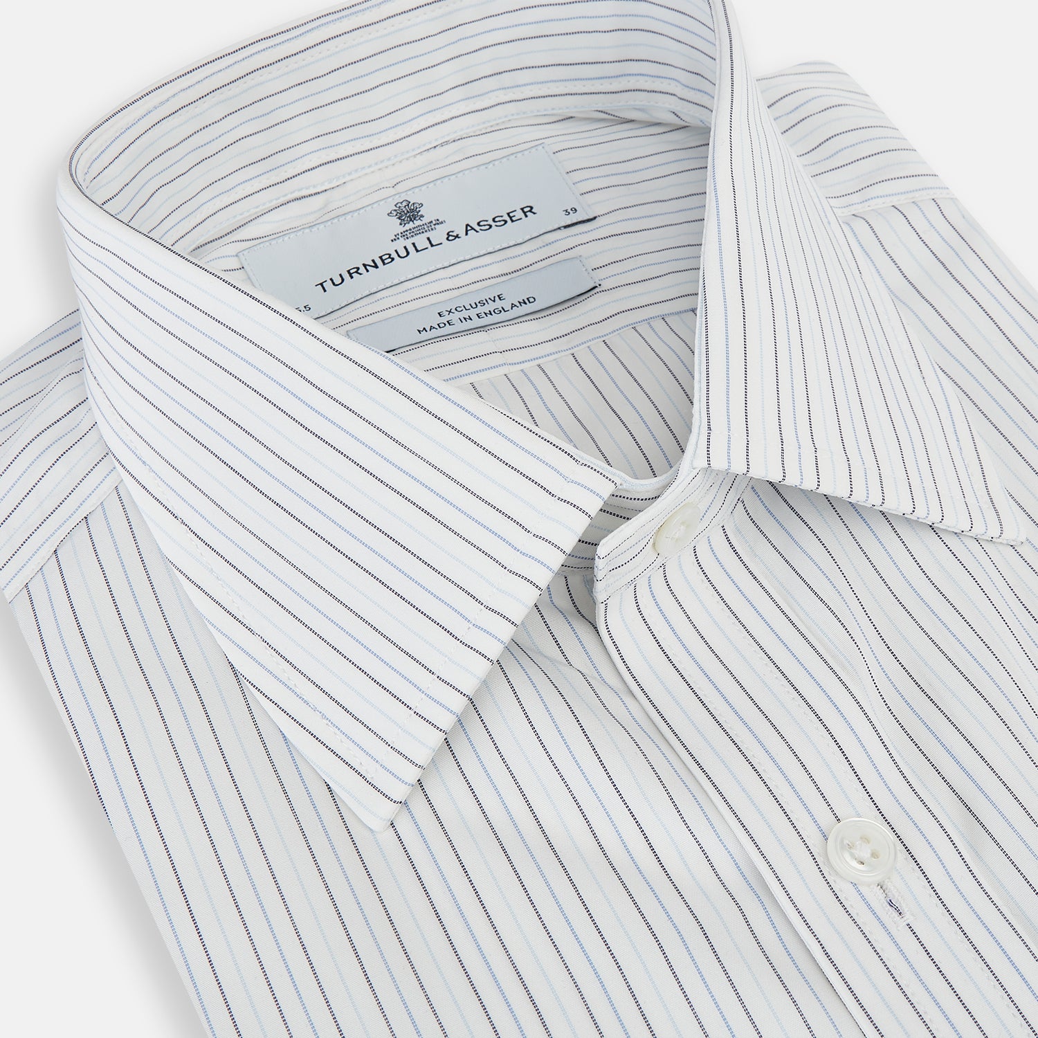 View 2 of product Blue Multi-Tone Double Pinstripe Mayfair Shirt