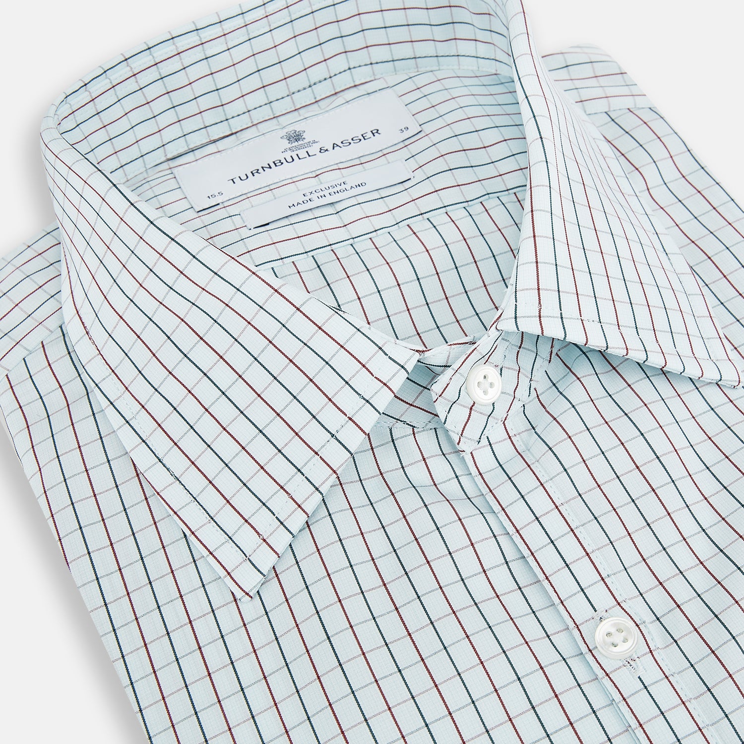 View 2 of product Forest Melange and Red Overlay Grid Check Westminster Shirt