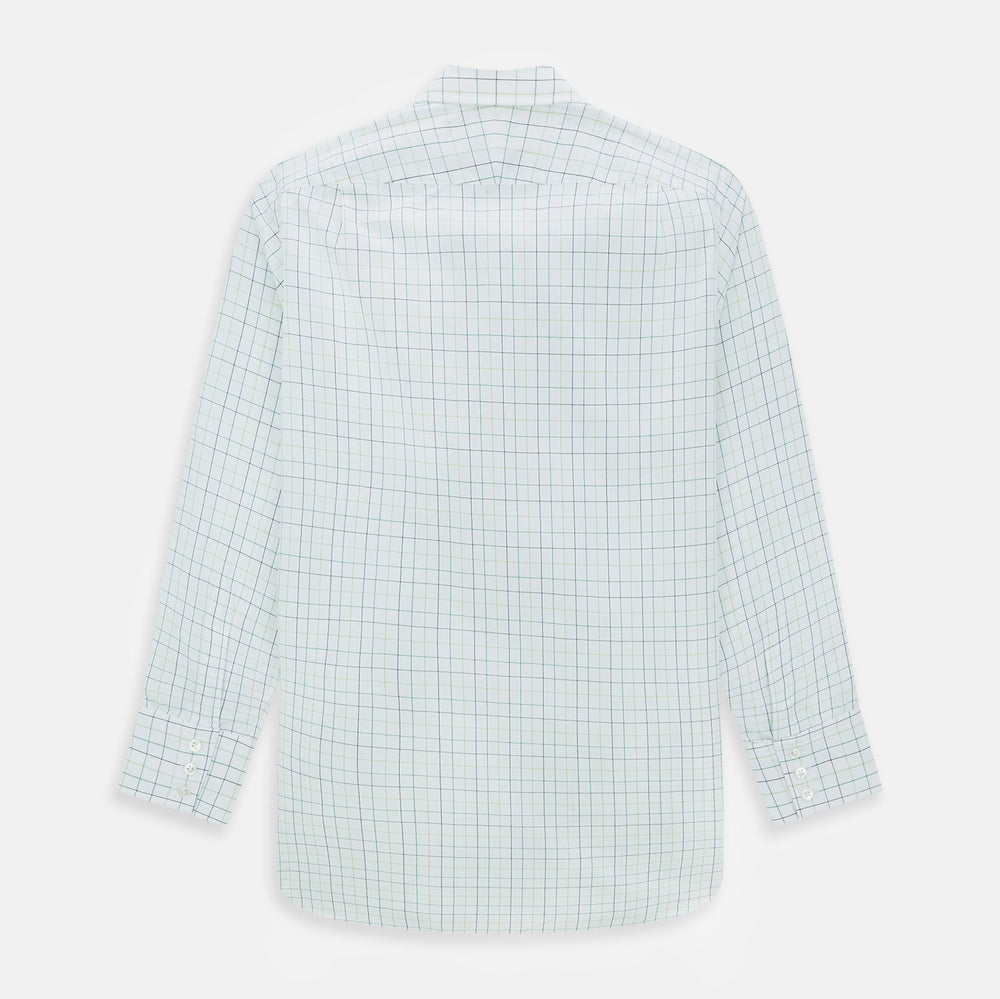 Dark Green Grid Check Mayfair Shirt