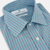 View 2 of product Turquoise Ticking Stripe Mayfair Shirt