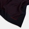 View 2 of product Navy and Red Stripe Silk Pocket Square