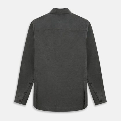 Charcoal Melange Hampstead overshirt Image 2