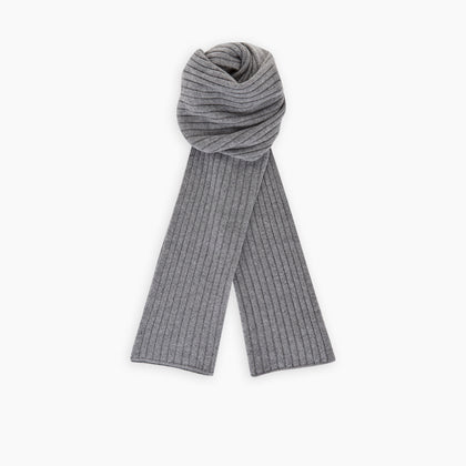 Grey Wool/Cashmere Scarf Image 2