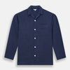View 4 of product Navy Silk Pyjama Set
