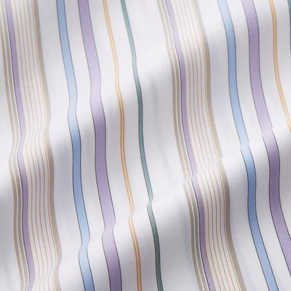 Colourful Garden Multi Stripe Cotton Sussex Nightshirt Image 2