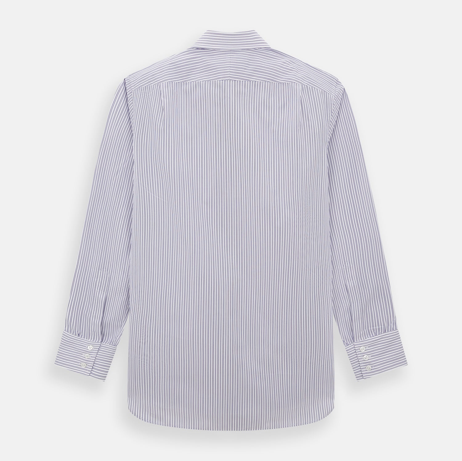 View 3 of product Purple Ticking Stripe Mayfair Shirt
