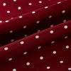 View 3 of product Burgundy and White Spotted Silk Scarf