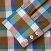 Green and Pink Multi-check Cotton Blend Regular Fit Mayfair Shirt