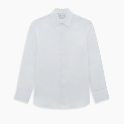 White Linen Westminster Shirt Image 8