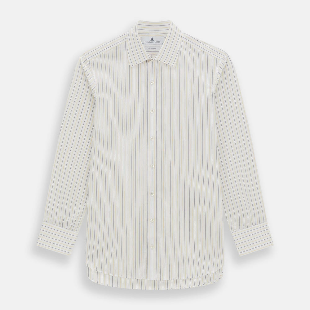 Yellow Double Pinstripe Mayfair Shirt