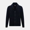 View 1 of product Midnight Blue Cashmere Shawl Collar Cardigan