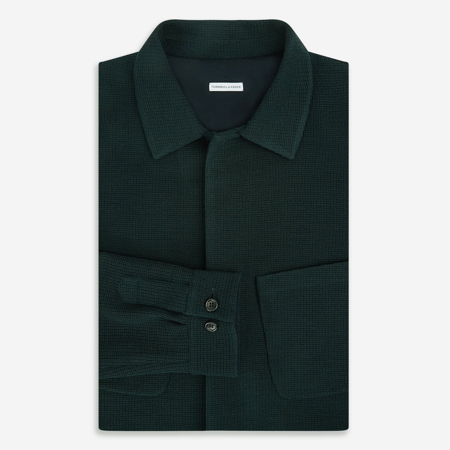 View 5 of product Forest Green Greenwich Knitted Overshirt