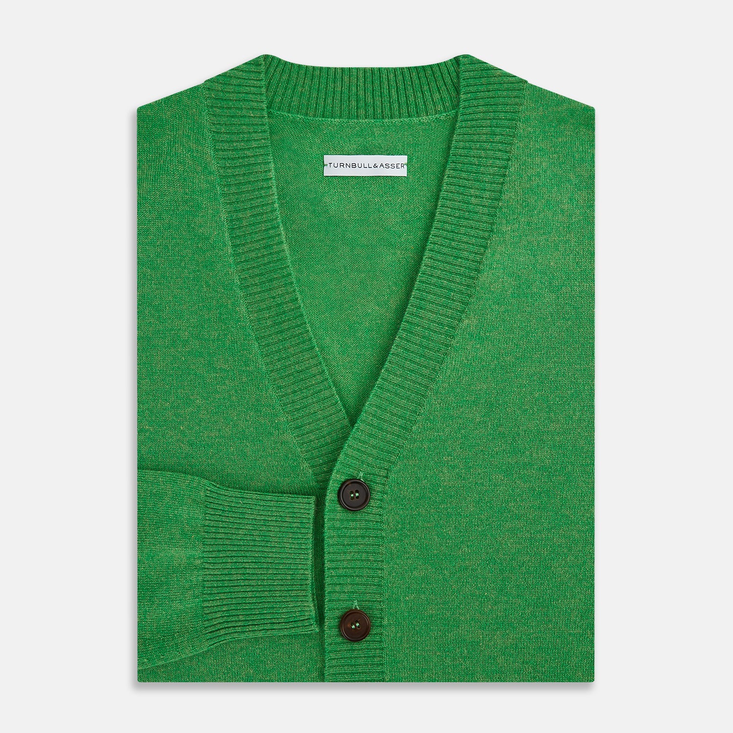 Lime Green Cashmere Cardigan