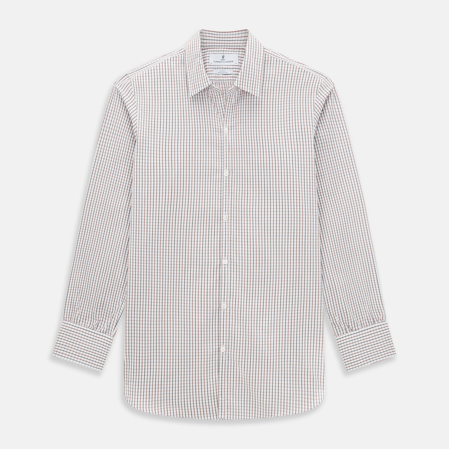 View 1 of product Red and midnight blue Tattersall Check Windsor Shirt