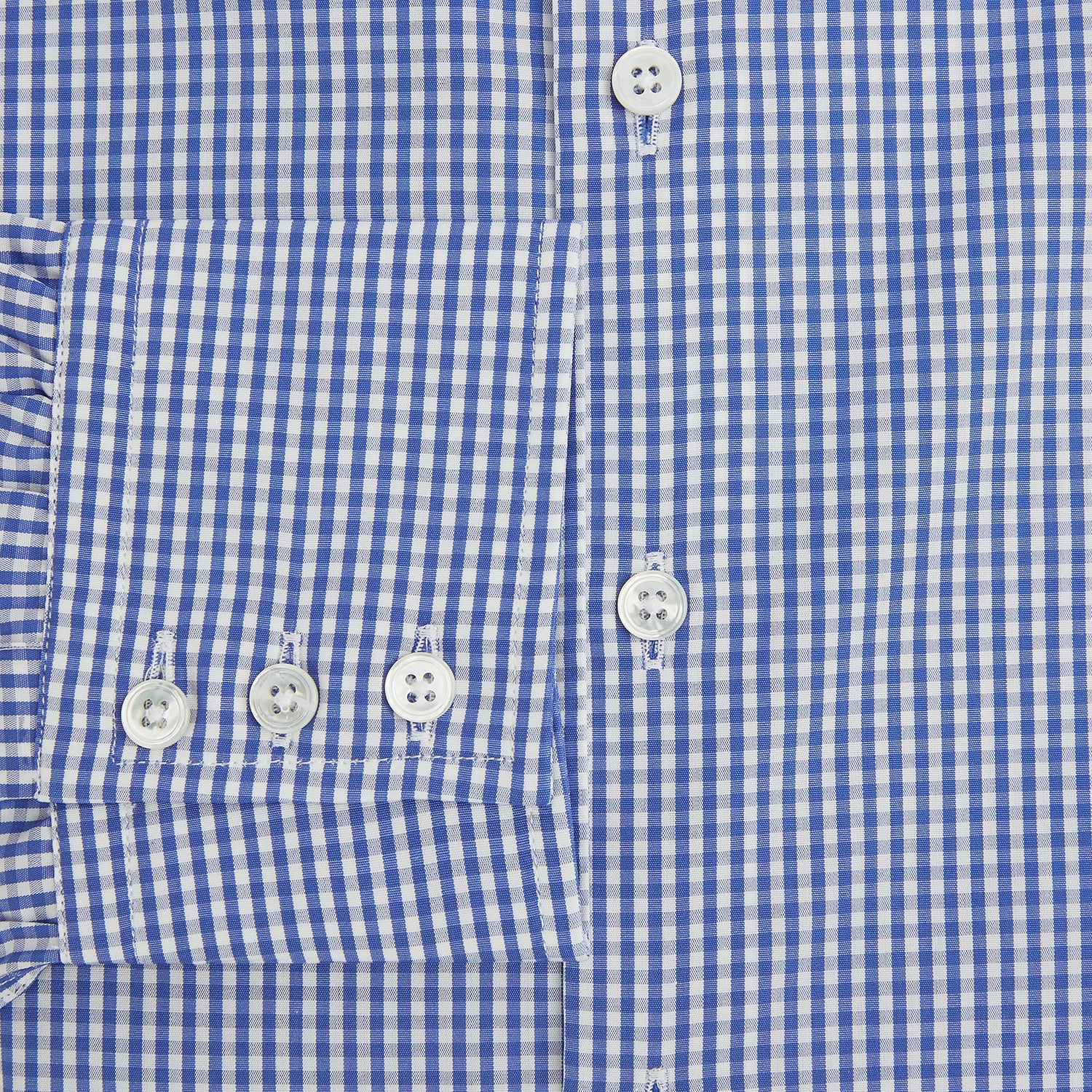 View 4 of product Blue Grid Check Belgravia Shirt