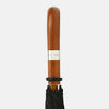 View 5 of product Black Traveller Umbrella with Malacca Crook Handle