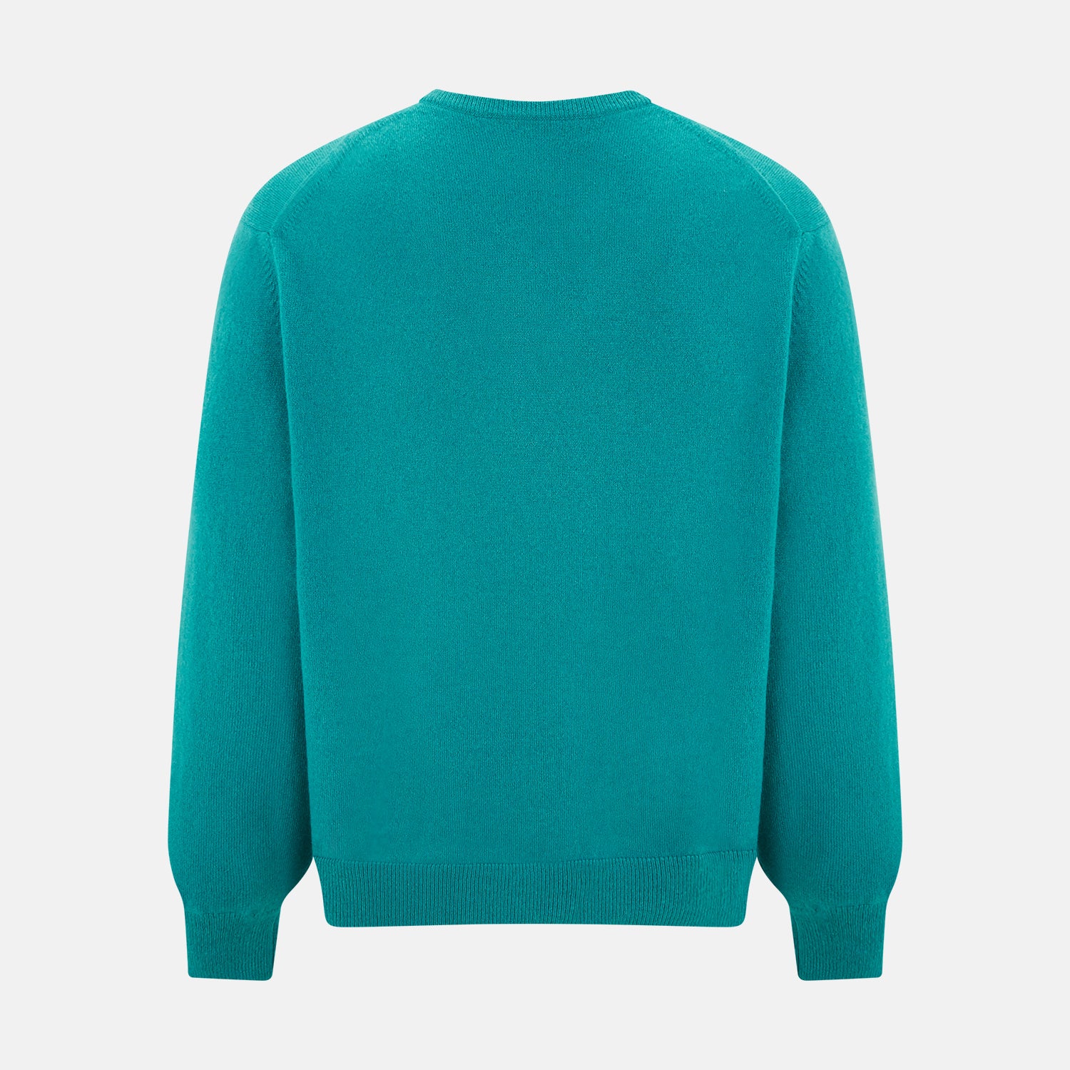 View 3 of product Turquoise Cashmere V-neck Jumper