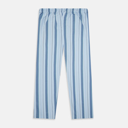 Blue Multi Stripe Pyjama Trousers Image 2