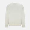 White Fine Merino V-Neck Jumper