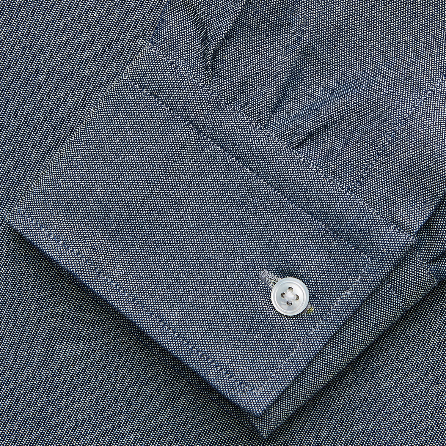 View 4 of product Blue Weekend Fit Oxford Finch Shirt With Derby Collar And Chest Pocket