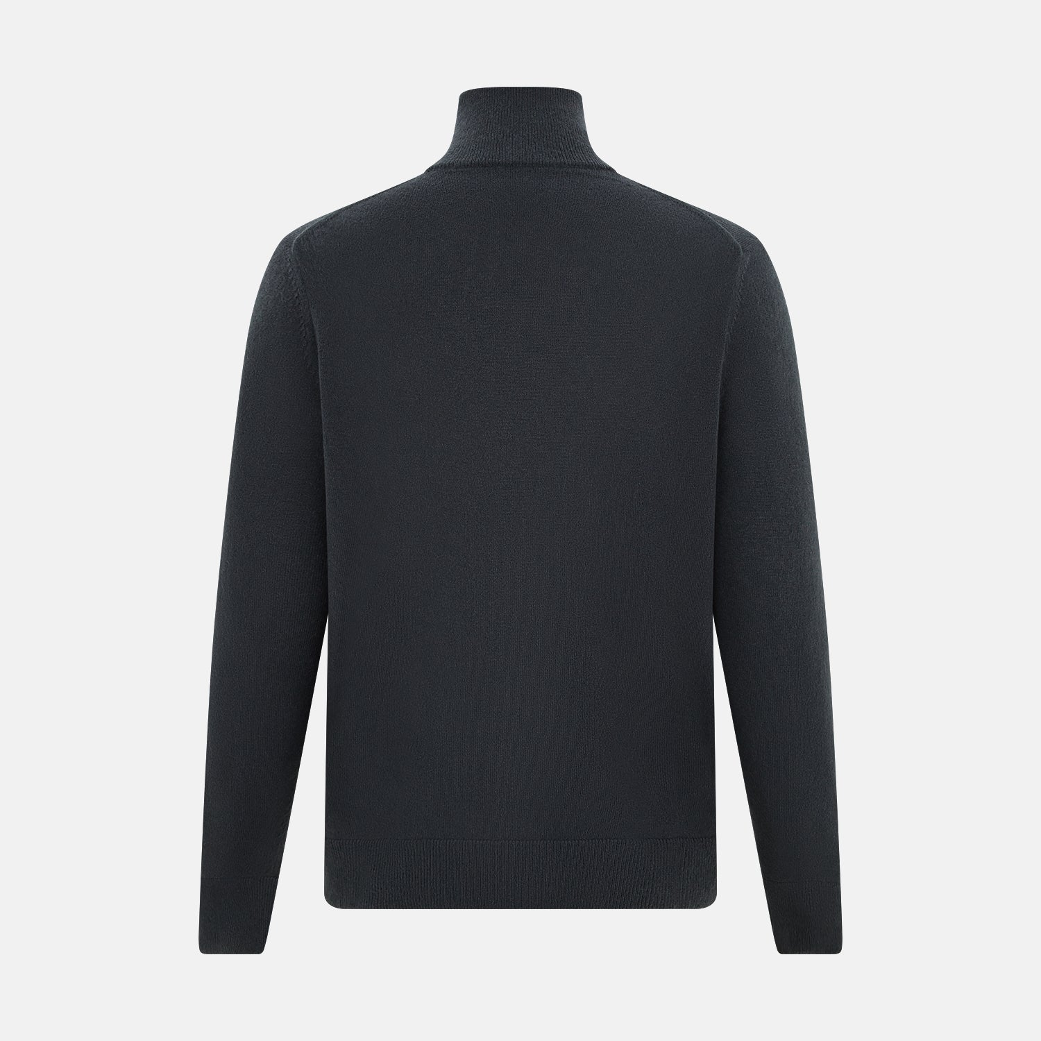 View 3 of product Smoke Grey Half-Zip Cashmere Jumper