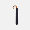 View 2 of product Navy Telescopic Umbrella with Brown Maple Crook Handle