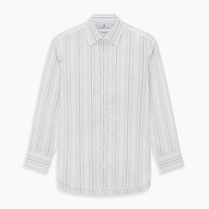 Purple and Rose Multi Stripe Mayfair Shirt Image 6