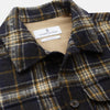 View 2 of product Navy and Beige Check Wool and Mohair Blend Somerset Overshirt