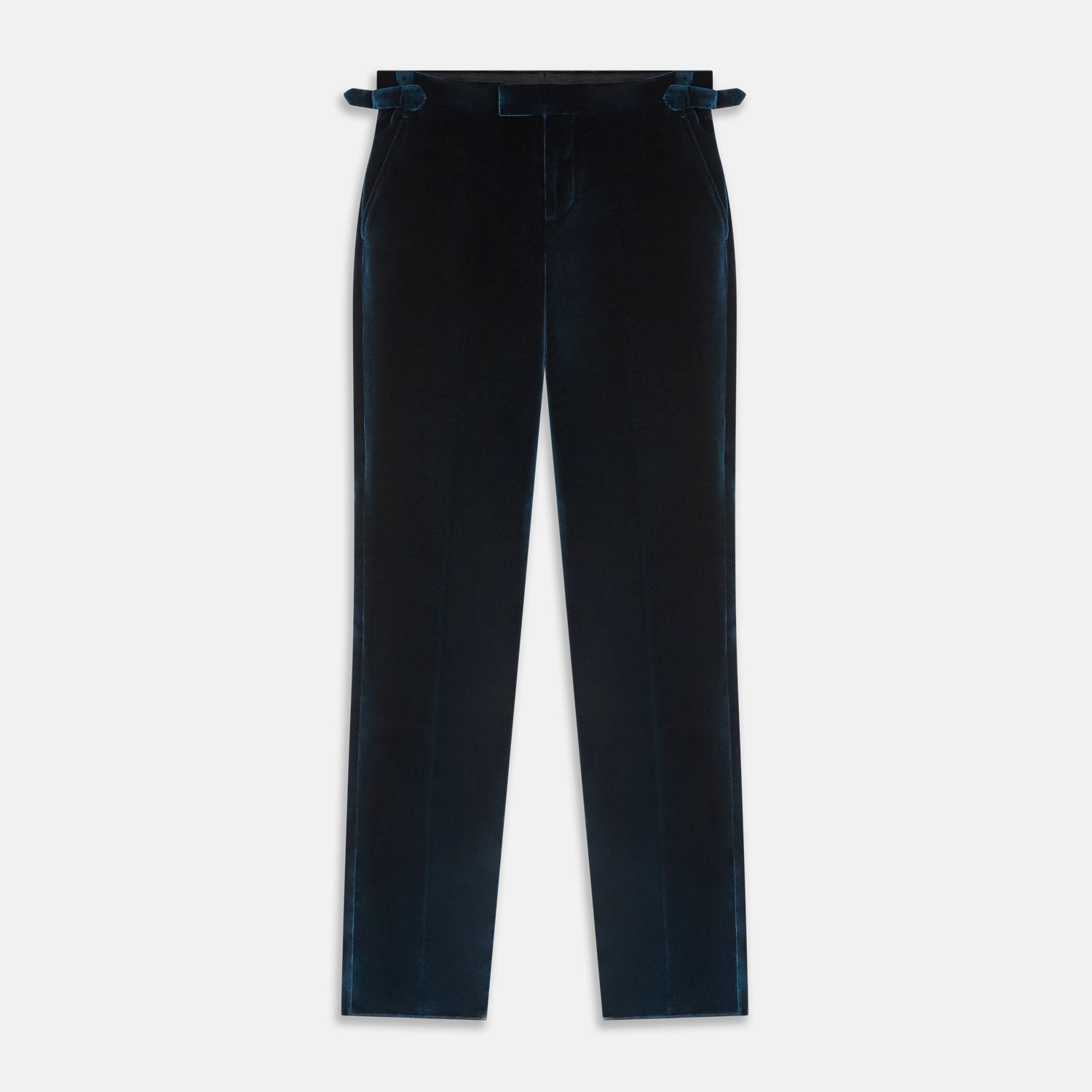 View 1 of product Teal Velvet Jonathan Trousers