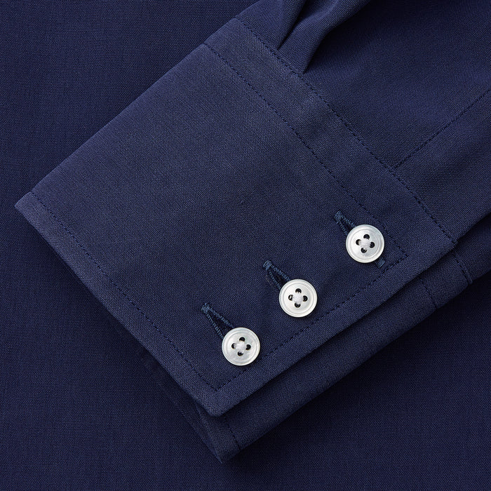 Blue Soft-touch Silk Lauren Shirt Image 3