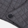 View 5 of product Shadow Grey Quilted Hood with Neck Warmer