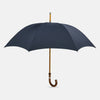 View 1 of product Navy Traveller Umbrella with Malacca Crook Handle