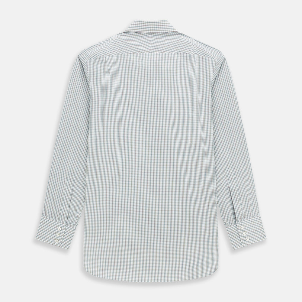 Forest Green with Multi-Hued Graph Check Mayfair Shirt