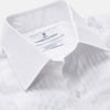 View 2 of product White Pleated Cotton Dress Shirt with T&A Collar and Double Cuffs