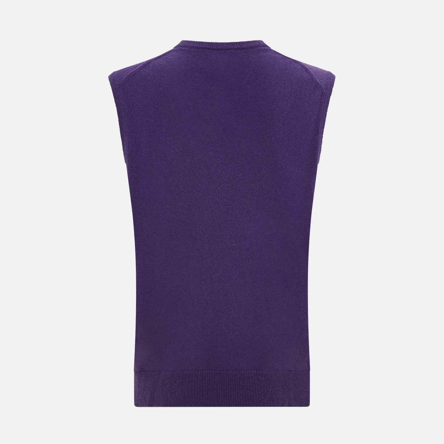 View 3 of product Purple Cashmere V-Neck Vest