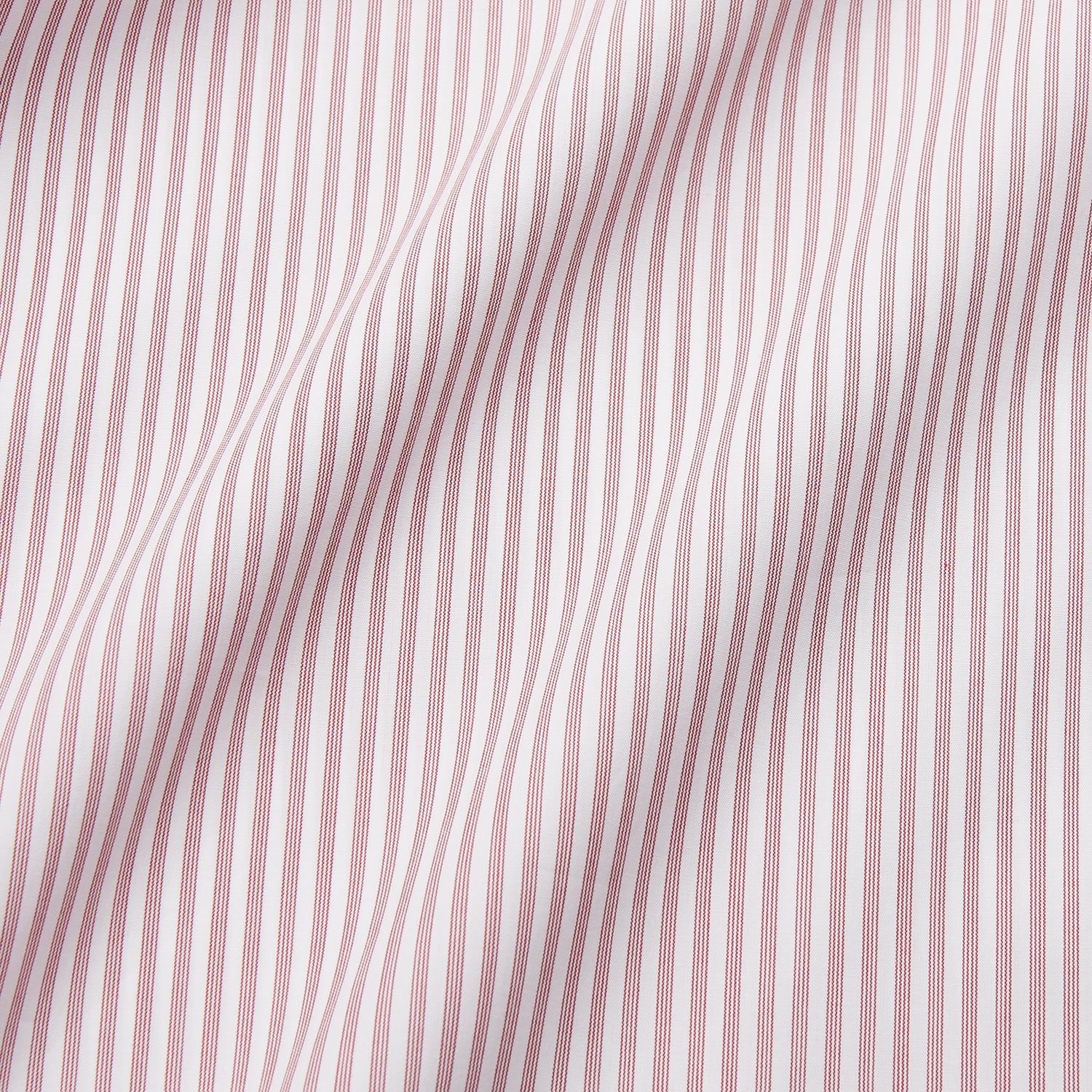 View 5 of product Burgundy Stripe West Indian Sea Island Cotton Regular Fit Mayfair Shirt