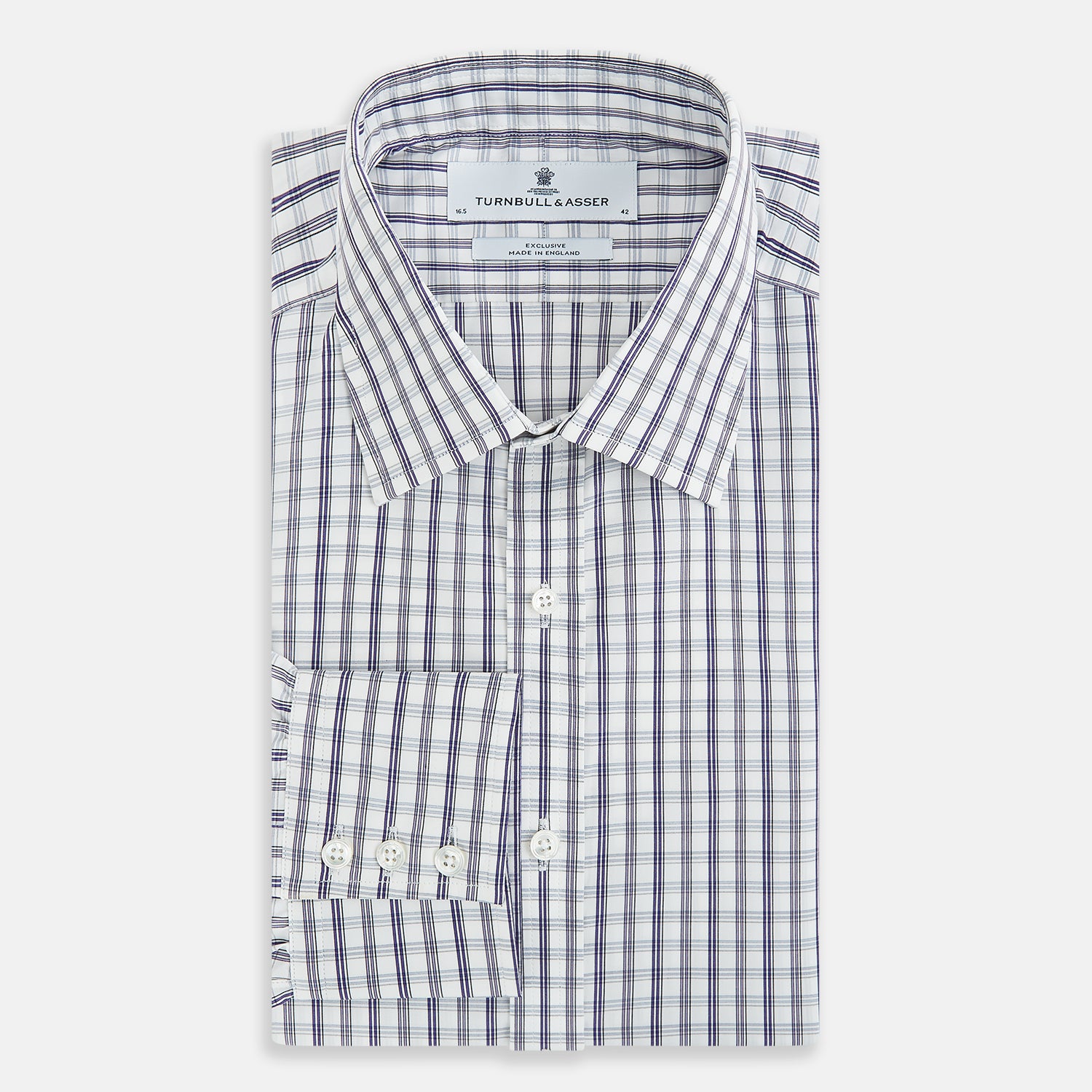 View 5 of product Purple Multi Check Mayfair Shirt