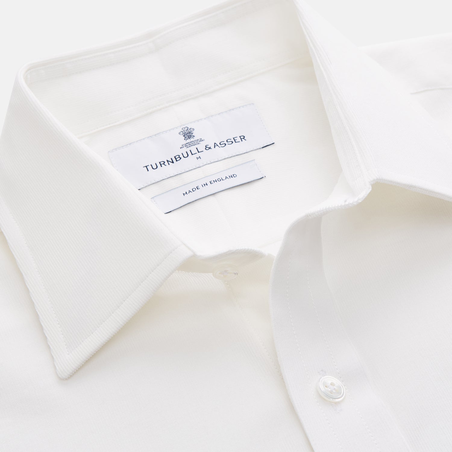View 3 of product White Cotton Weekend Fit Langston Shirt