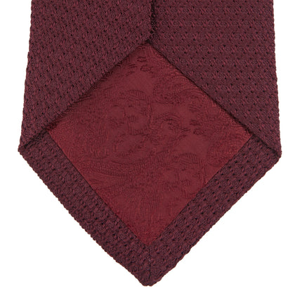 Plain Woven Grenadine Silk Tie Image 3