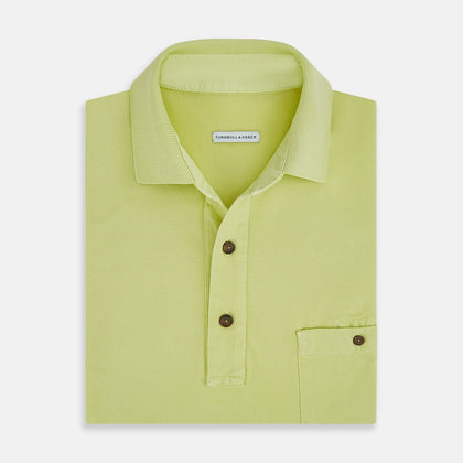 Lime Green Polo Shirt Image 3