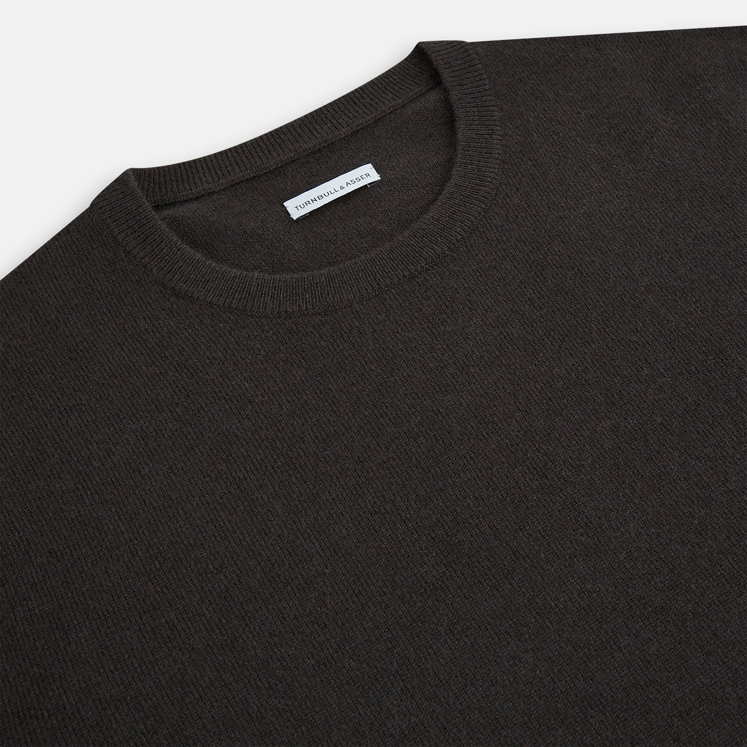 View 2 of product Brown Cashmere Round Neck Jumper
